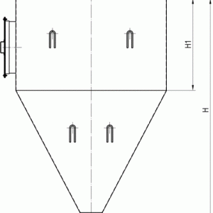 Бункер цилиндрический схема