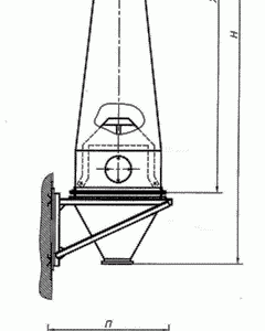 Циклон К-ЦМ600У (на кронштейне) схема