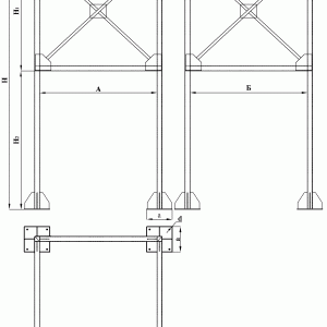 Постамент неразборный схема