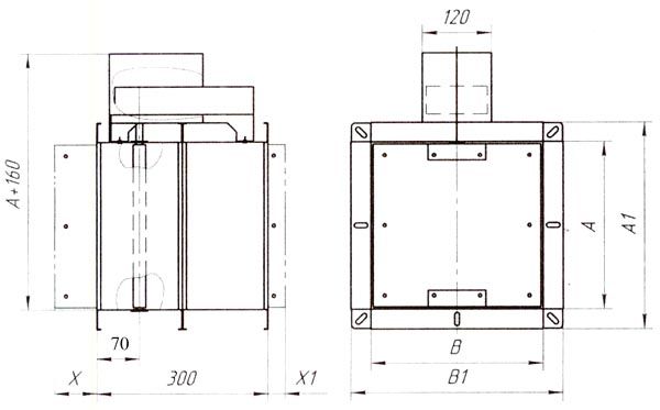 Основные размеры клапана КПУ-1М Аэ