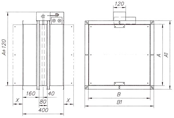 Основные размеры клапана КПУ-3 и КПУ-3Аэ