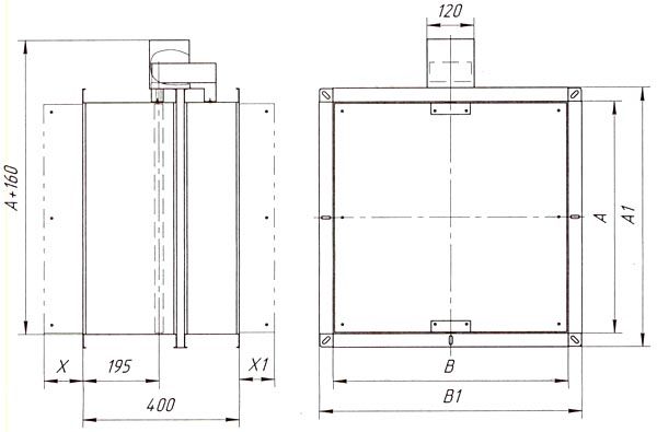 Основные размеры клапана КПУ-3Аэ