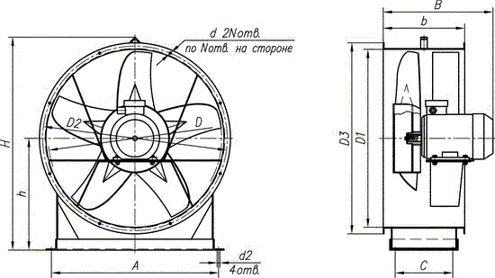Габаритные и присоединительные размеры