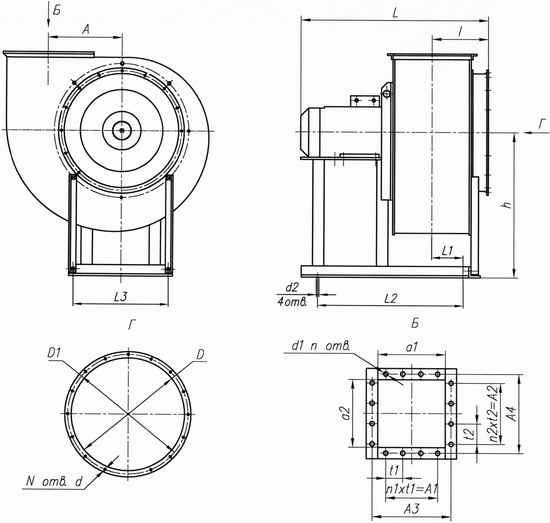 Габаритные и присоединительные размеры
