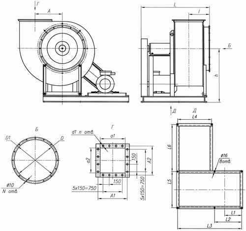 Габаритные и присоединительные размеры